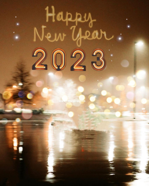 Happy New Year 2023 Editing Background Photo