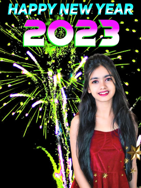 Happy New Year 2023 Editing CB Background Girl