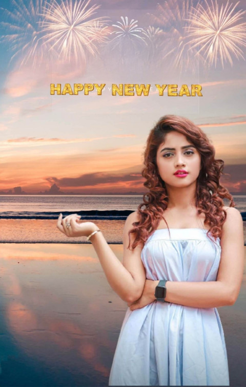 Happy New Year 2023 Editing CB Background With Girl