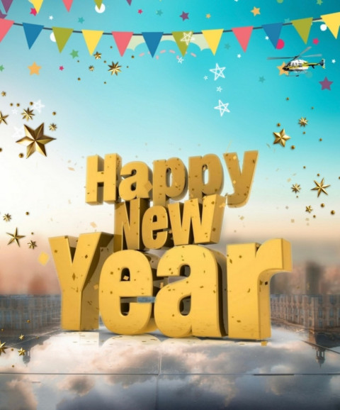 Happy New Year 2023 HD Background For CB Editing