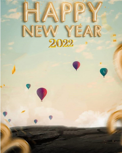 Happy New Year Background 2022 For Phtoshop Editing