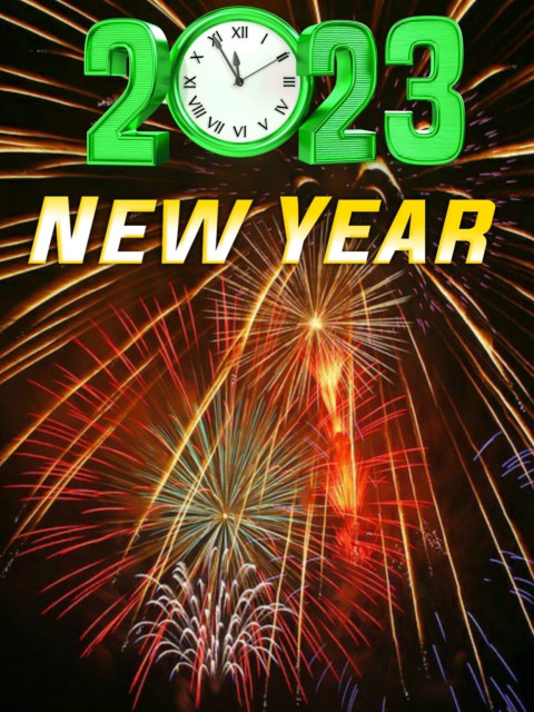 Happy New Year CB Background 2023 for Editing