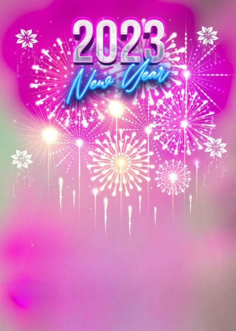 Happy New Year HD Editing Background 2023