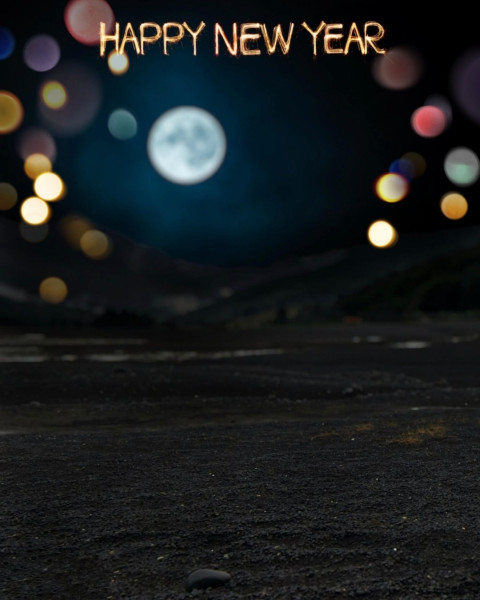 Happy New Year Photoshop Editing Background