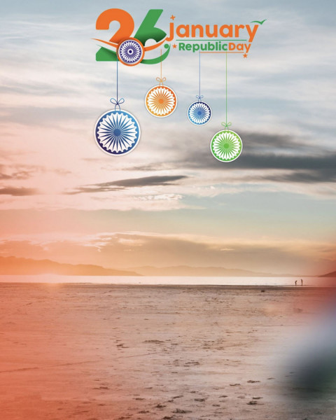 Happy Republic Day 26th January Background HD For Picsart Photo Editing