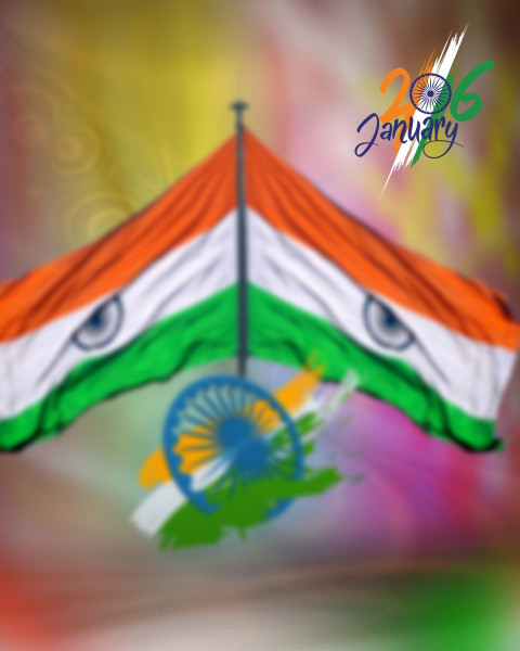 Happy Republic Day Background HD For Photoshop & PicsArt Editing