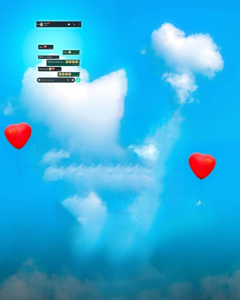 Heart Sky Cb Background Full HD