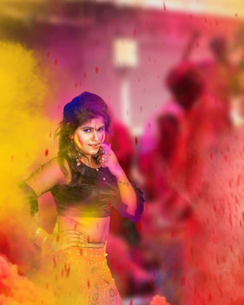 Holi Photo Editing CB Background Download