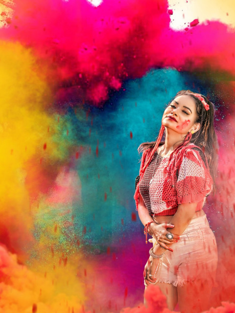Holi Photo Editing CB Background Download