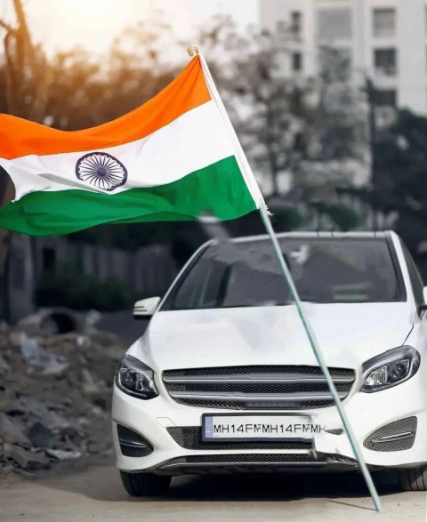 Independence Day Editing Background Full HD With Flag