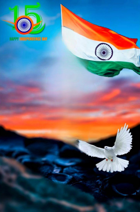 Indian Flag HD Background For Independence Day CB Photoshop Editing Free