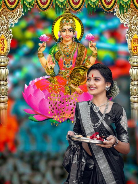 Lakshmi Puja Snapseed Background Download Free With Girl