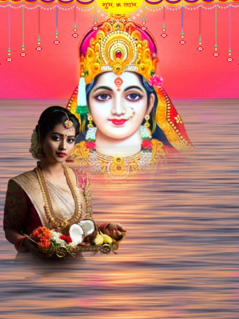 Latest Chhath Puja Editing PicsArt Background Full Stock With Girls