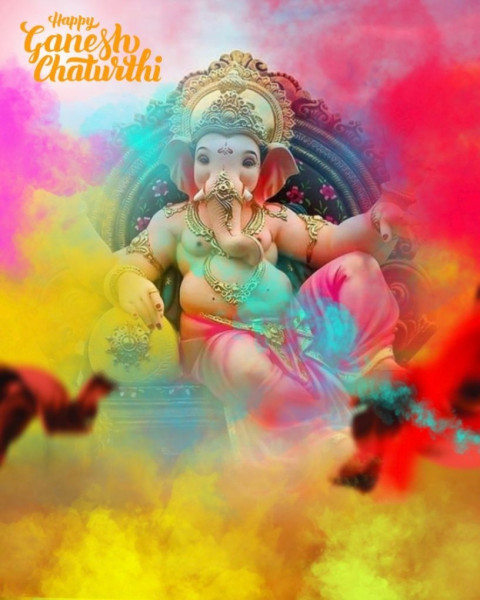 Lord Ganesh Chaturthi Background For CB PicsArt Editing DP