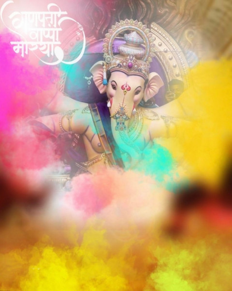 Lord Ganesh Chaturthi Editing Background Download HD