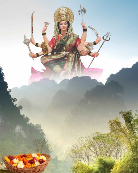 Maa Durga Navratri Editing Cb Background Download Full HD New