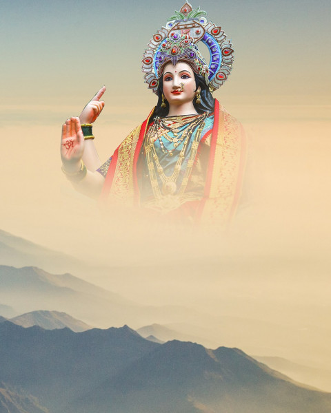 Maa Durga Puja Background Download For Navratri Photo Editing