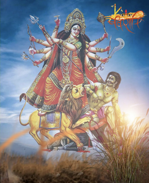 Maa Durga Puja CB PicsArt Photo Editing Background Download Image
