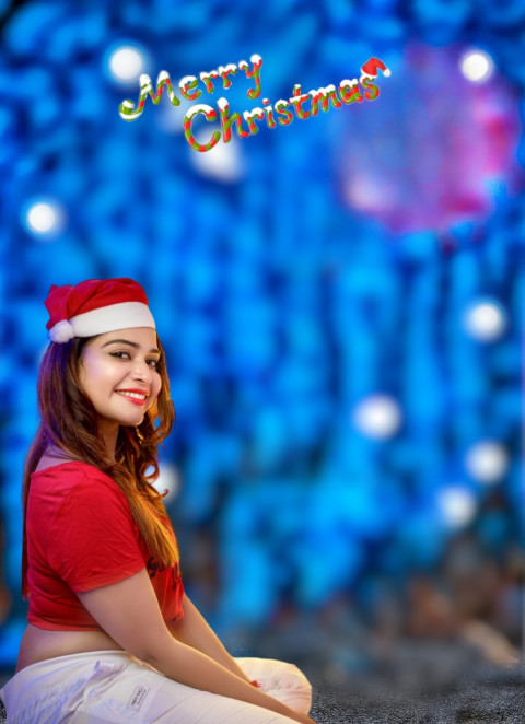 Merry Christmas Cb Editing Background With Girl