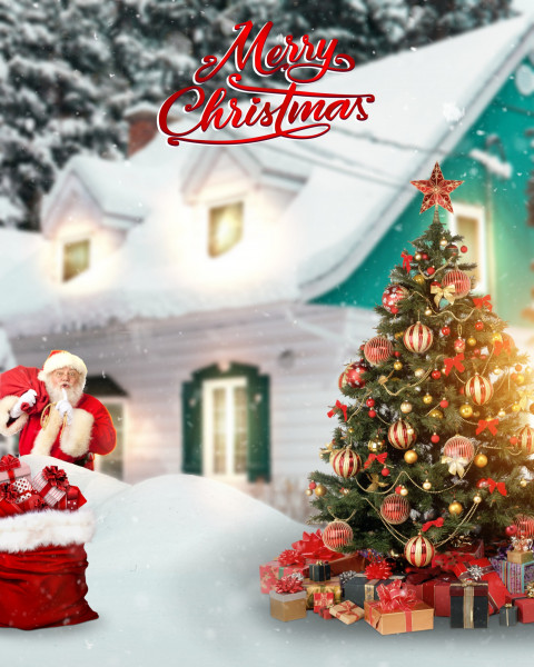 Merry Christmas Editing Background HD For CB Photoshop