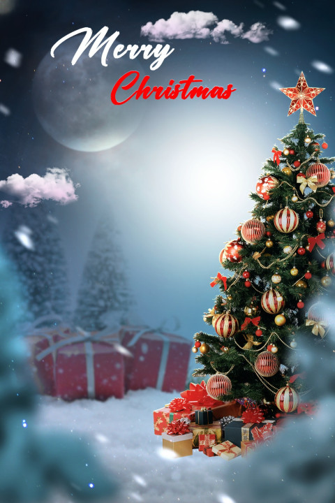 Merry Christmas HD Editing Background