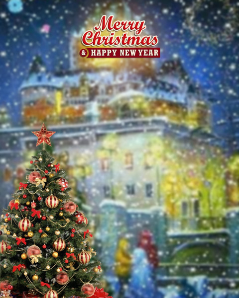 Merry Christmas Photo Editing CB Background Download Free
