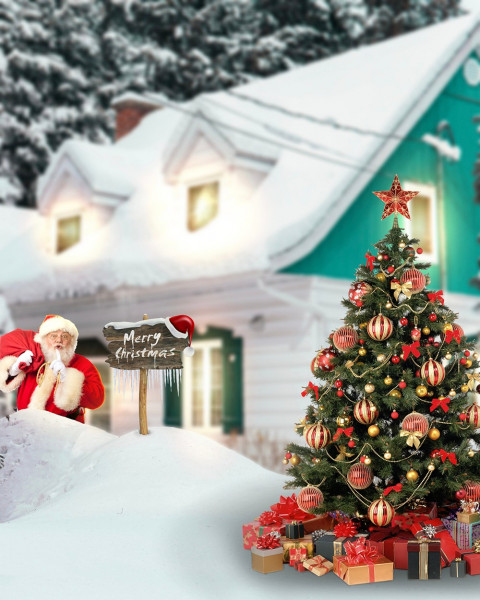 Merry Christmas Photo Edting Background HD For Picsart CB