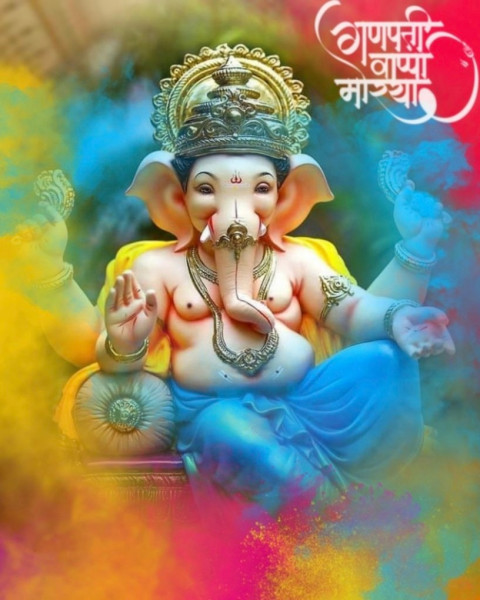 Photoshop Ganpati Bappa Morya CB Picsart Background Download Pic