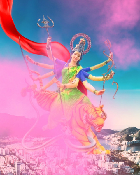 PicsArt Durga Puja Photo Editing Background Download