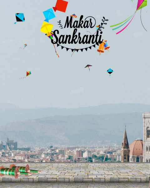 Picsart Makar Sankranti Photo Editing Background HD