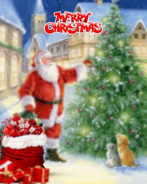 PicsArt Merry Christmas Images For Picsart Cb Editing Background