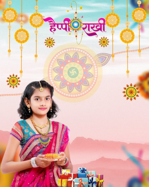 Raksha Bandhan Background With Sister For Rakhi Picsart Photo Editing