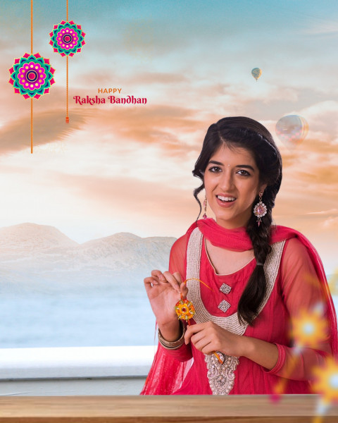 Rakshabandhan Photo Editing Background With Sister