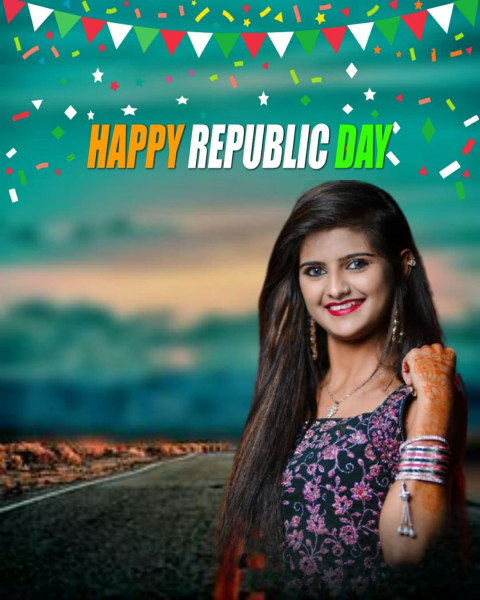 Republic Day Editing Background Full HD With Girls