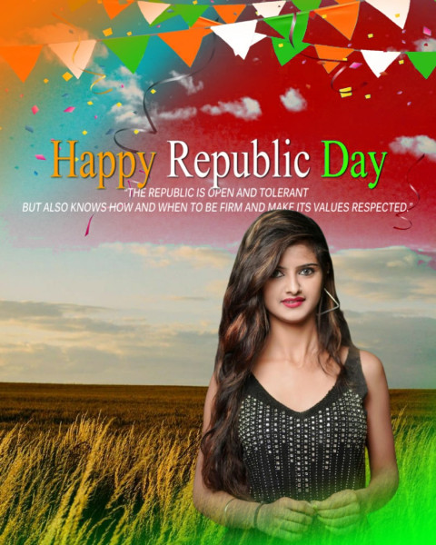Republic Day Girls Photo Editing Background Free Stock