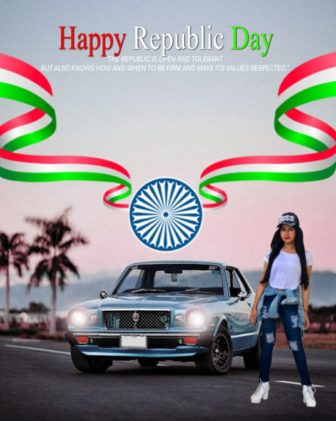 Republic Day  Girls Photo Editing Background Online