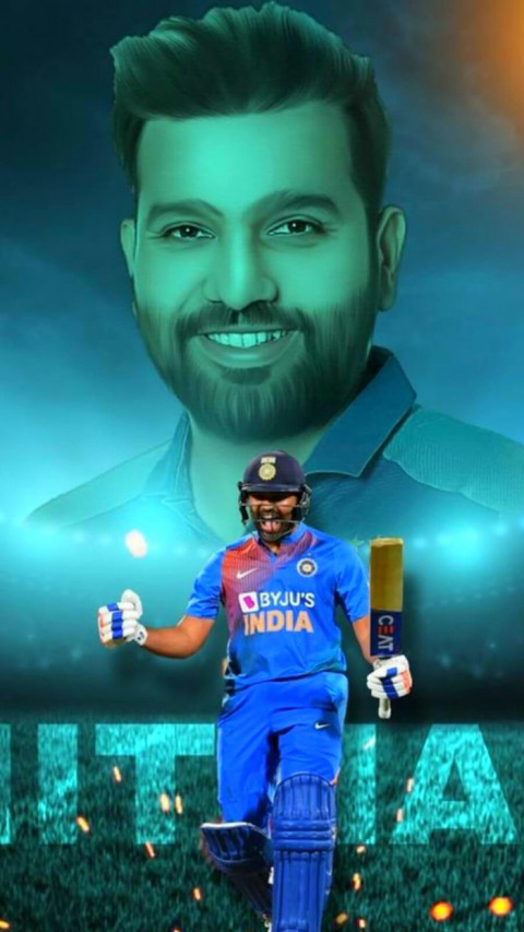 Rohit Sharma IPL Mumbai Indians Wallpaper Download New