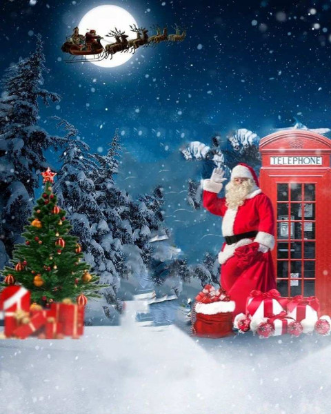 Santa Claus Photo Editing Christmas Day Background Photoshop PicsArt