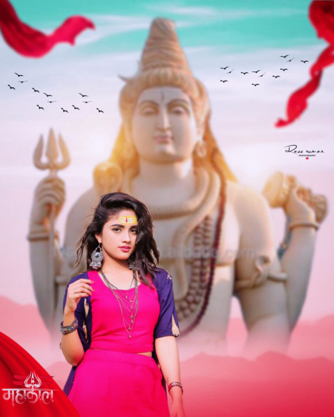 Sawan Photo Editing HD PicsArt Background With Girl