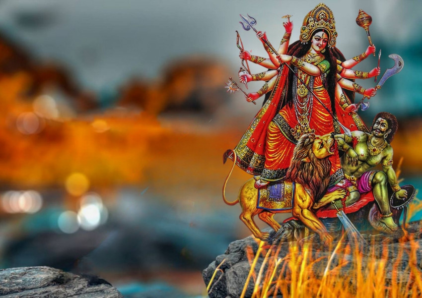 Snapseed Durga Pooja PicsArt Background Download Full HD