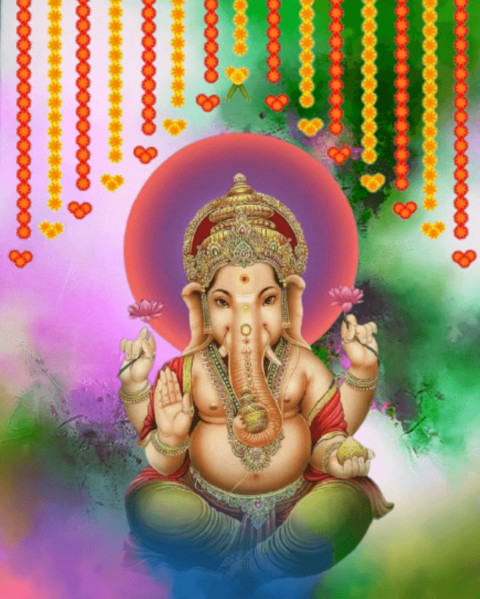 Snapseed Happy Ganesh Chaturthi Editing Background HD