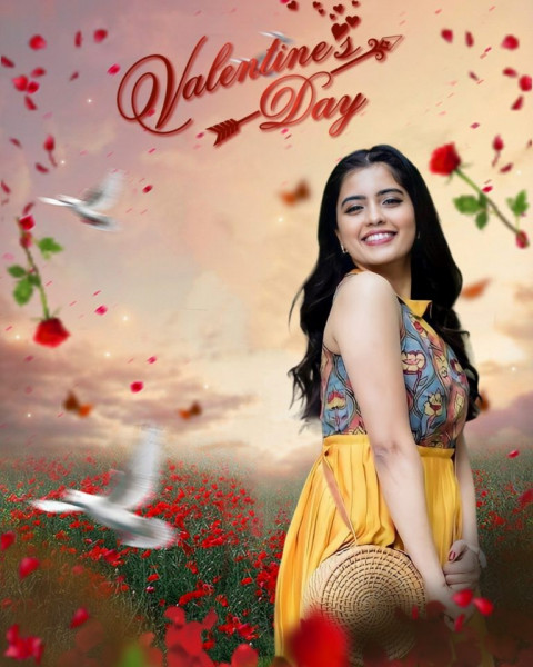 Snapseed Valentine's Day CB Background With Girls HD Love