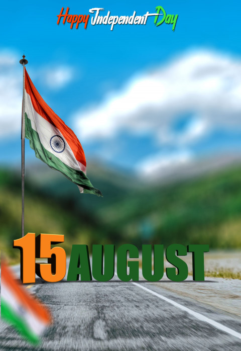Tiranga 15 August Independence Day CB PicsArt Editing Background