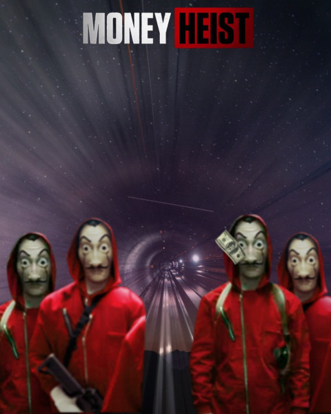 Viral Money Heist Background For PicsArt Editing