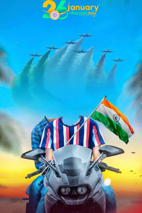Without Head Republic Day CB Background For Picsart With Bike
