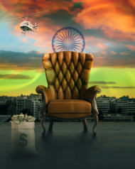 15 August Photoshop Chair Background For Independence Day Flag