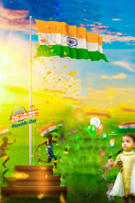 26 January Republic Day Picsart Editing Background Full HD