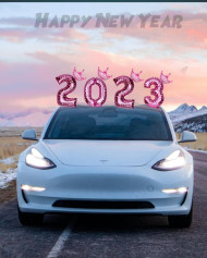 Car Editing Background For Happy New Year 2023
