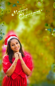 Christmas CB Hd Background With Girls For Editing