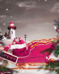 Christmas Photoshop HD Background For CB Editing